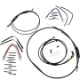 (image for) Burly Brand Black Handlebar Cable/Line Install Kit, For 16" Ape hanger bar