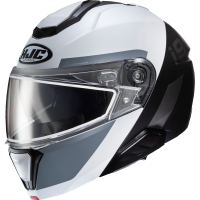 (image for) HJC i91 Helmet, Bina, Semi-Flat, White/Black, XS