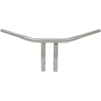(image for) Buffalo Bars 8” T-Bar (Curved Risers) - Chrome