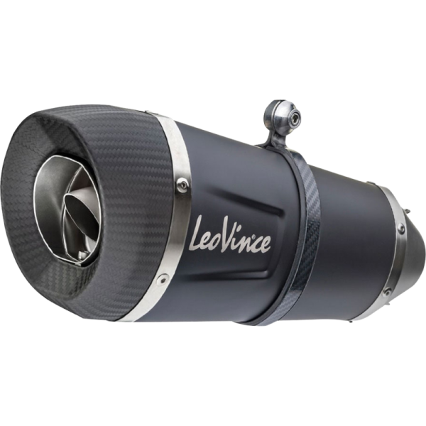 (image for) LEOVINCE Factory S Exhaust System, Black stainless steel, Yamaha YZF-R7 21-24