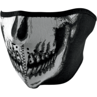 (image for) Neoprene Half Mask - Skull face, glow in the dark