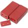 (image for) Two-Hole Double Grand Digger Support Plates - Red, 48 Pack