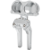 (image for) Dual Gauge Mount - Raw Aluminum