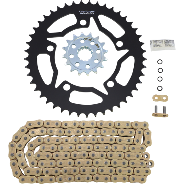 (image for) Vortex GFRS Steel Chain Kit (Gold) for BMW S1000RR 20-23