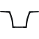 (image for) 1 1/4" EZ Install Flat Top Handlebars - Gloss Black, 14" Rise