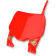 (image for) Stadium Number Plate - Red
