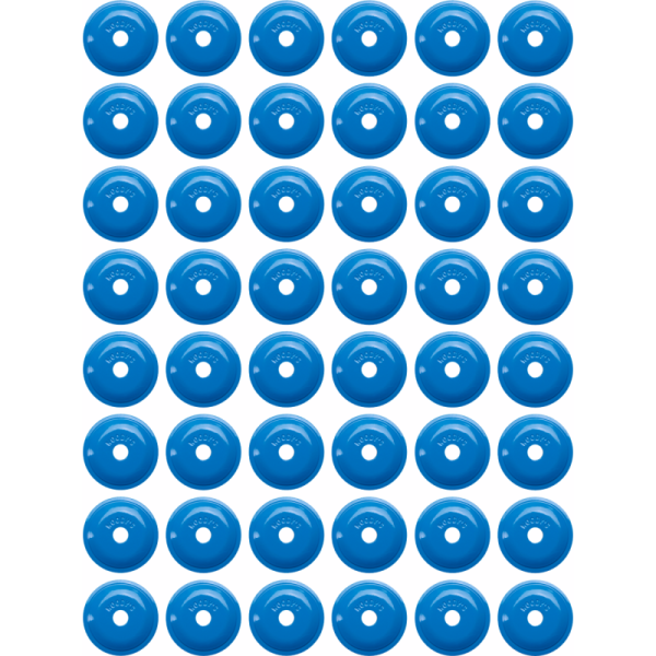 (image for) WOODYS Round Grand Digger Support Plate - Blue (48 Pk.)