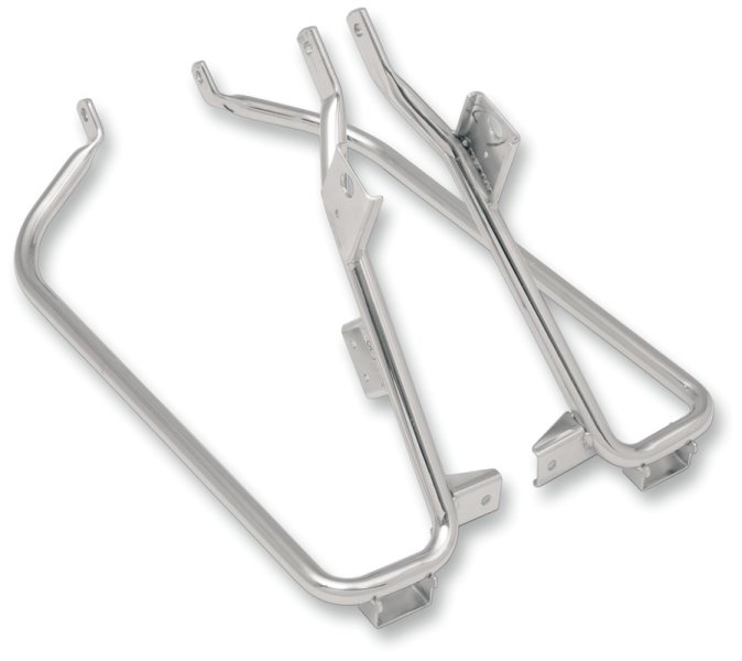 (image for) Drag Specialties Chrome Saddlebag Support Brackets 09-13