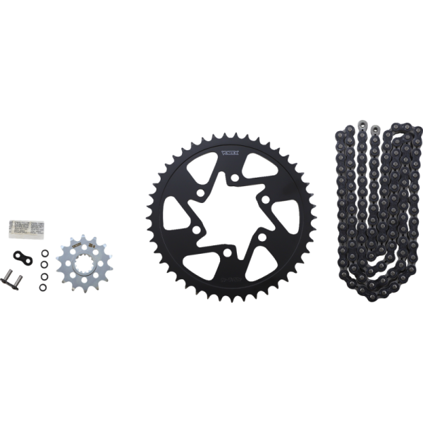 (image for) Vortex HFRS Steel Chain Kit (Black) for Kawasaki ZX-6R 19-23