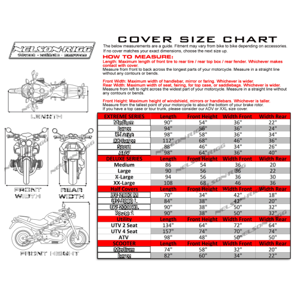 (image for) Nelson-Rigg MC-900 Econo Cover Large