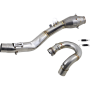 (image for) FMF Megabomb Stainless Head Pipe/Mid-Pipe - KTM 500 XCF-W