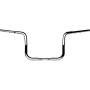 (image for) Chrome 1 1/4" Twin Round Handlebars, 10" End Rise