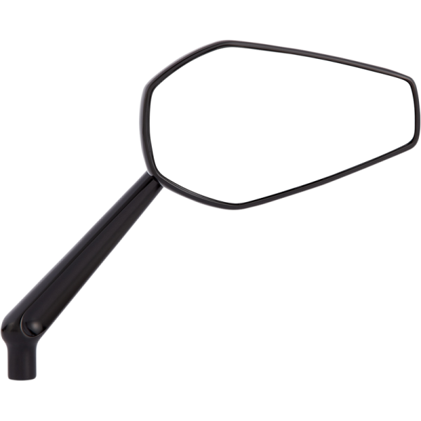 (image for) Arlen Ness Mini Stocker Mirror, Black Powdercoat, Left