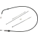 (image for) Quick Connect Upper Clutch Cable, Black/Chrome, 43" (Bent Tube)