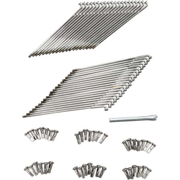 (image for) Drag Specialties Chrome 40-Spoke Set 21" x 9-1/2"