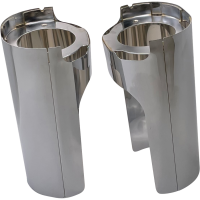 (image for) Smooth Steel Fat Tire Fork Boots, Chrome