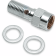 (image for) Chrome Banjo Bolt - 3/8"-24 w/ brake light switch mount