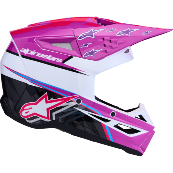 (image for) Alpinestars S-M3 Supertech Falcon Helmet - Purple/White/Pink - Size L