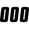 (image for) Factory Numbers - 6" Black - No. 0