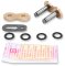 (image for) D.I.D 525VX Professional X-Ring Chain - Clip Connecting Link, Gold