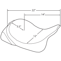 (image for) Solo Seat with EZ Glide II Option Mild Stitch