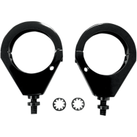 (image for) Turn Signal Fork Clamp Grooved 49mm Gloss Black
