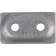 (image for) Double Digger® Aluminum Support Plate, Natural, 500 Pkg