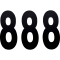 (image for) Standard Numbers - 8" Black - No. 8