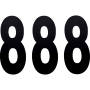 (image for) Standard Numbers - 8" Black - No. 8