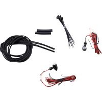 (image for) Micro Bullet LED Turn Signal, Red, gloss black finish