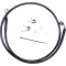 (image for) Black Vinyl-Coated Stainless Steel Front Brake Line Kit, +6" Ext
