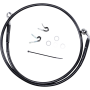(image for) Black Vinyl-Coated Stainless Steel Front Brake Line Kit, +6" Ext