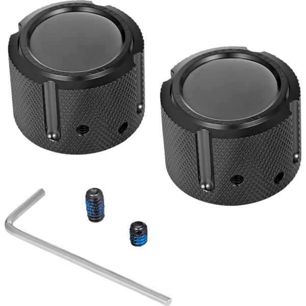 (image for) FIGURATI DESIGNS Axle Nut Cover Black Smooth