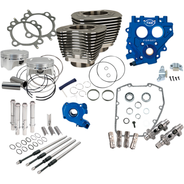 (image for) S&S CYCLE S&S 100" Power Package - Black, Chain Drive