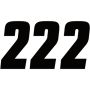 (image for) Factory Numbers - 4" Black - No. 2