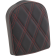 (image for) Backrest Pad - Short, Double diamond, red thread