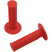 (image for) ODI Ruffian MX Single-Ply Grips - Half-Waffle - Red