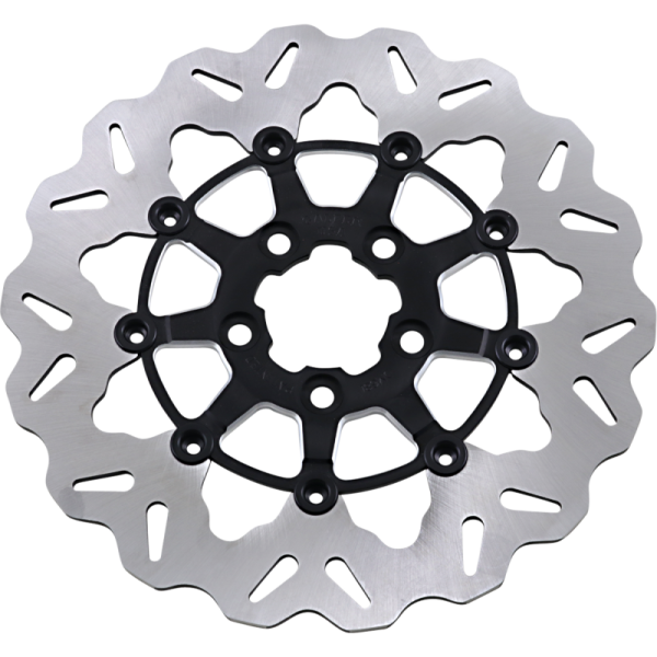 (image for) Full-floating Rear Rotor, Black/Machined Carrier