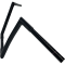 (image for) Flat Top Handlebar Gloss Black 14 Inch
