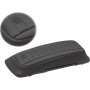 (image for) Mustang Saddlebag Lid Cover - Deluxe Black w/ American Beauty Red Stitching