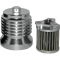 (image for) PC Racing Flo Stainless Steel Reusable Spin-On Oil Filter, Polished Aluminum