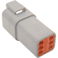 (image for) Gray 6-Pin Receptacle