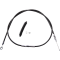 (image for) High Efficiency Black Vinyl Clutch Cable (Custom Length)