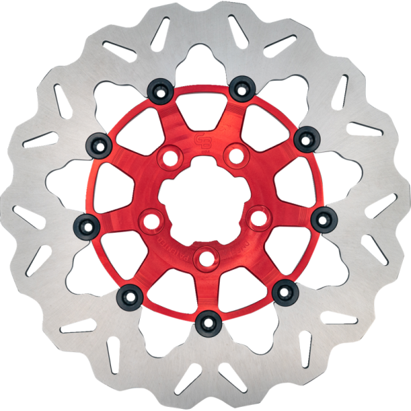 (image for) GBRAKES Full-floating Rear Rotor, Red Carrier