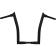 (image for) 1 1/2" EZ Install Pointed Top Handlebar - Black, 16" End Rise