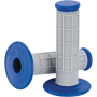 (image for) Moose Offroad Qualifier Grips - Half Waffle Gray/blue