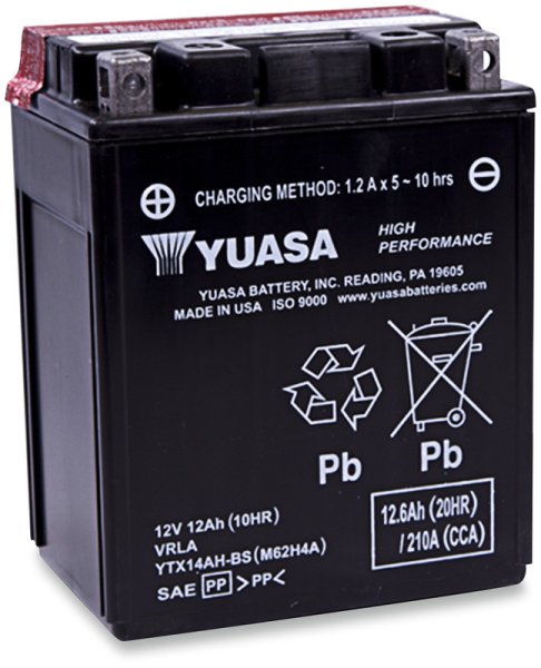 (image for) Yuasa High-Performance AGM Maintenance-Free Battery for Bimota Tesi 91-95
