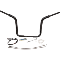 (image for) Fat Baggers Round Top EZ Install Handlebar 14" Gloss Black