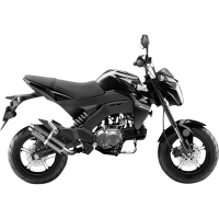 (image for) GP Corsa Matte/Carbon fiber Exhaust for KAWASAKI Z125 Pro 17-23