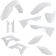 (image for) Acerbis Replacement Plastic Full Kit - White